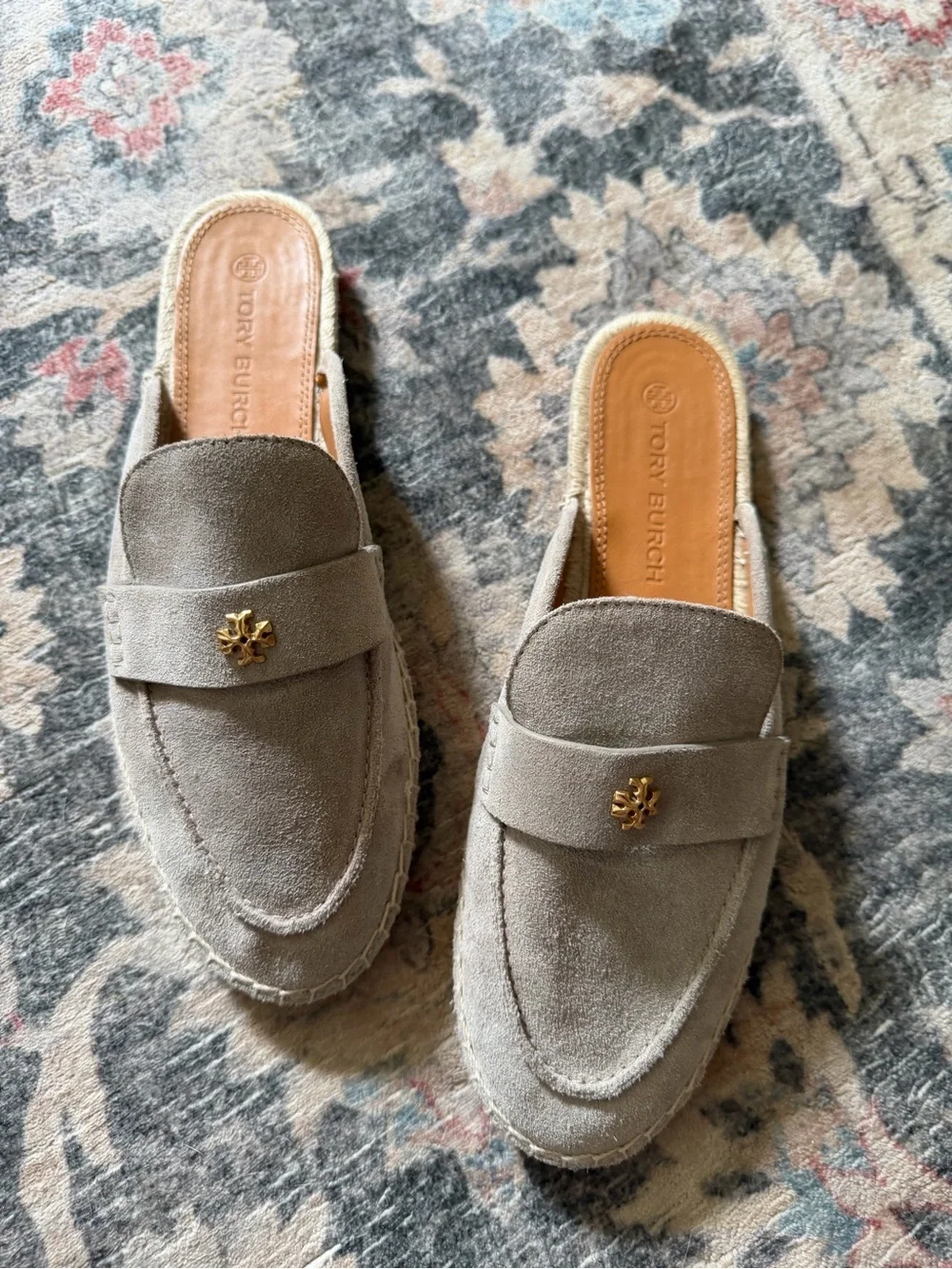 Tory Burch | Seaside Mule Espadrille Natural Suede Classic Taupe, size 10.5